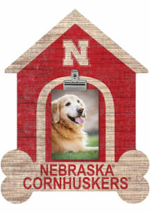 Nebraska Cornhuskers Dog Bone House Clip Picture Frame - Red