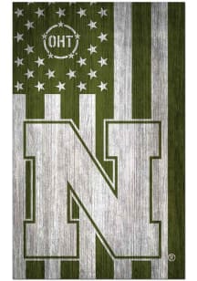Nebraska Cornhuskers 11x19 OHT Military Flag Sign - Red