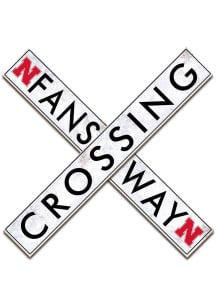 Nebraska Cornhuskers 24 Inch Fans Way Crossing Wall Art - Red