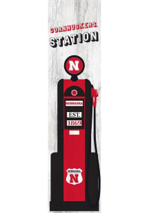 Nebraska Cornhuskers Retro Pump Leaner Sign - Red