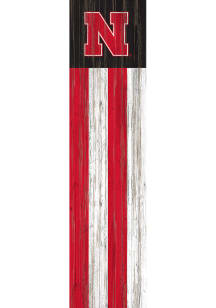Nebraska Cornhuskers 48 Inch Flag Leaner Sign - Red