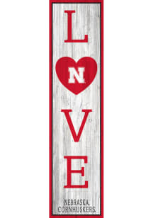 Nebraska Cornhuskers 48 Inch Love Leaner Sign - Red