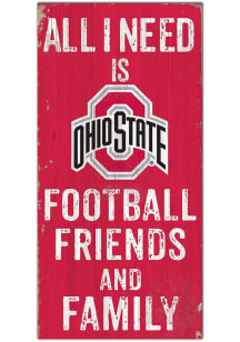 Ohio State Buckeyes Football Friends and Family Sign - Red