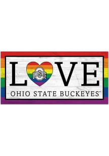 Ohio State Buckeyes LGBTQ Love Sign - Red
