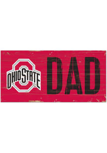 Ohio State Buckeyes DAD Sign - Red