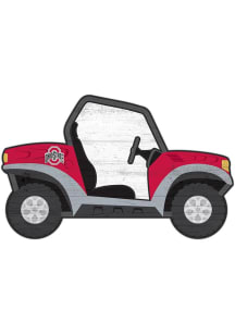 Ohio State Buckeyes ATV Cutout Sign - Red