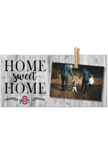 Ohio State Buckeyes Home Sweet Home Clothespin Picture Frame - Red