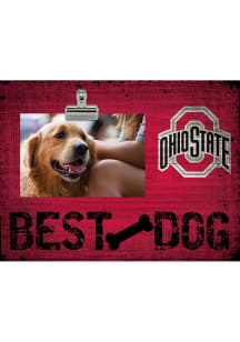 Ohio State Buckeyes Best Dog Clip Picture Frame - Red