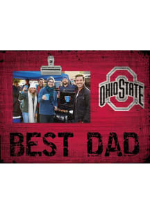 Ohio State Buckeyes Best Dad Clip Picture Frame - Red