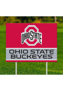 Ohio State Buckeyes Team Yard Sign - Red