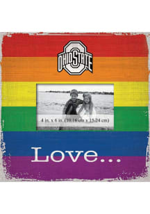Ohio State Buckeyes Love Pride Picture Frame - Red