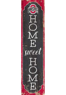 Ohio State Buckeyes 24 Inch Home Sweet Home Leaner Sign - Red