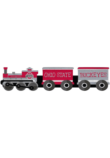 Ohio State Buckeyes Train Cutout Sign - Red