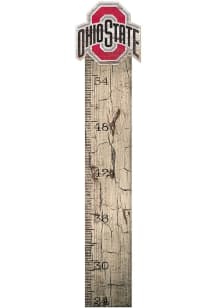 Ohio State Buckeyes Growth Chart Sign - Red