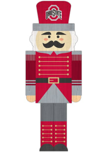Ohio State Buckeyes 31 Inch Nutcracker Leaner Sign - Red