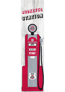 Ohio State Buckeyes Retro Pump Leaner Sign - Red