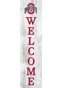 Ohio State Buckeyes 48 Inch Welcome Leaner Sign - Red