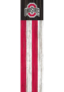 Ohio State Buckeyes 48 Inch Flag Leaner Sign - Red