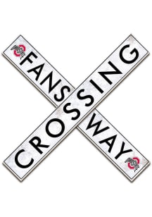 Ohio State Buckeyes 48 Inch Fans Way Crossing Wall Art