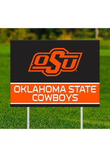 Oklahoma State Cowboys Team Yard Sign - Black
