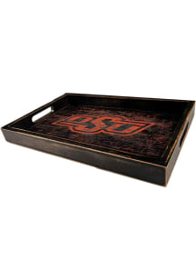 Oklahoma State Cowboys Distressed Tray Serving Tray