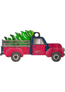 St Louis Cardinals Christmas Truck Ornament - Red