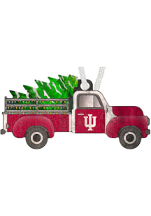 Indiana Hoosiers Christmas Truck Ornament - Red