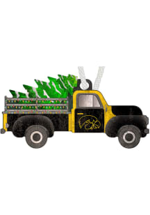 Iowa Hawkeyes Christmas Truck Ornament - Black