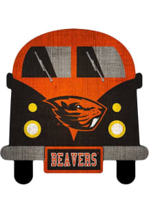 Oregon State Beavers Team Bus Sign - Orange