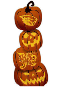 Oregon State Beavers Pumpkin Stack Leaner Sign - Orange