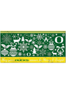 Oregon Ducks Merry and Bright Sign - Green