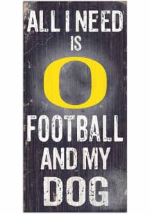 Oregon Ducks Football and My Dog Sign - Green