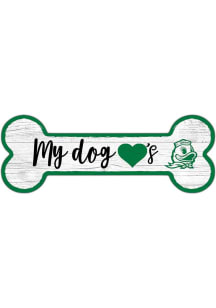 Oregon Ducks Dog Bone 6x12 Sign - Green