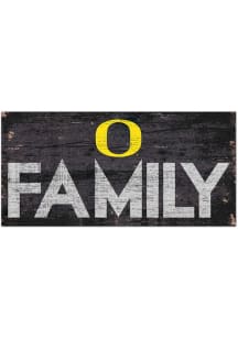 Oregon Ducks Family 6x12 Sign - Green