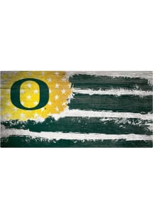 Oregon Ducks Flag 6x12 Sign - Green