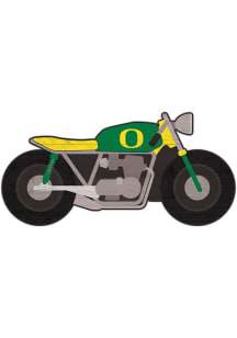 Oregon Ducks Motorcycle Cutout Sign - Green