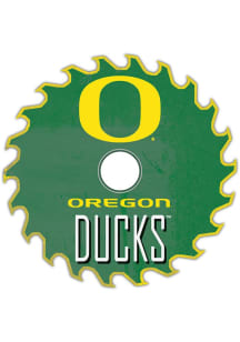 Oregon Ducks Rust Circular Saw Sign - Green