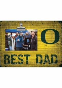 Oregon Ducks Best Dad Clip Picture Frame - Green