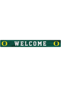 Oregon Ducks Welcome Strip Sign - Green