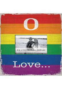 Oregon Ducks Love Pride Picture Frame - Green