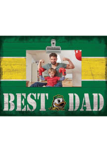 Oregon Ducks Best Dad Striped Clip Picture Frame - Green