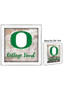 Oregon Ducks College Fund Box Sign - Green