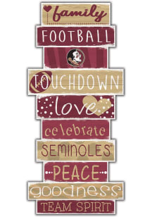 Florida State Seminoles Celebrations Stack 24 Inch Sign - Red