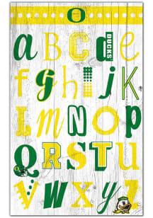 Oregon Ducks Alphabet Sign - Green