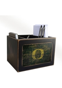 Oregon Ducks Distressed Desktop Organizer Desk Accessory