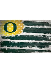 Oregon Ducks Flag 17x26 Sign - Green