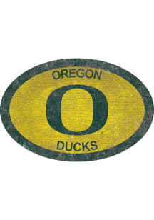 Oregon Ducks 46 Inch Oval Team Sign - Green