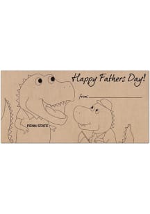 Penn State Nittany Lions Fathers Day Coloring Sign - Blue