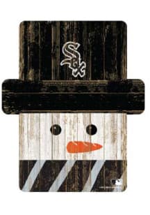 Chicago White Sox Snowman Ornament - Black