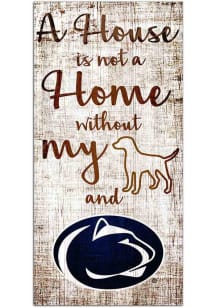 Penn State Nittany Lions A House is not a Home Sign - Blue